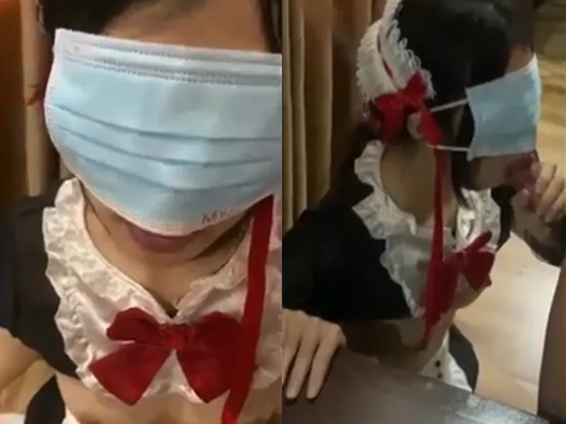 Cô bạn gái việt dâm cosplay nô lệ tình dục liếm bú con chuối điêu luyện